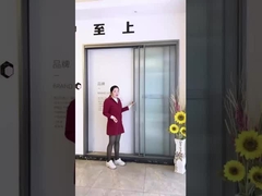 3 Portão deslizante de vidro com persiana