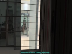 Janela deslizante com gaze