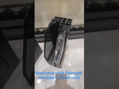 Janela de vidro duplo deslizante