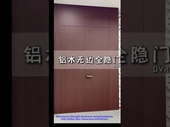 Porta de madeira de alumínio