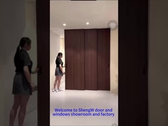 3 Portão de alumínio de madeira