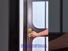 Porta de sala de alumínio com treliça em relevo