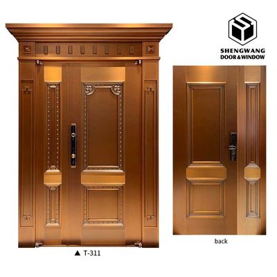 Fechamento de porta de jardim de alumínio segura para villa e casa porta de jardim de metal