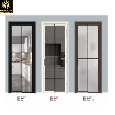 Branco e Preto Para Villa PT Porta Slimline Portas Deslizantes Resistente a intempéries