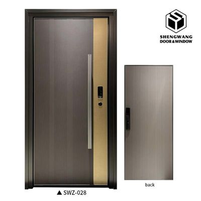 CE porta giratória com janela porta giratória residencial com janela tamanho personalizável