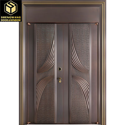 Sala de estar Sala de dormir Porta balançante de aço inoxidável Banheiro Moda Portas balançantes de metal