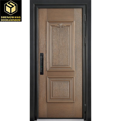 MDF Cor Personalizada Porta de Entrada de Alumínio Suíte Esquerda Porta de Entrada de Alumínio