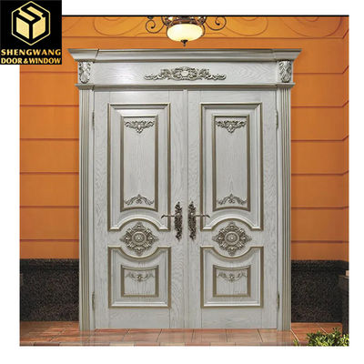 Design Contemporâneo E Durabilidade Portão de Jardim de cobre Portas de entrada em alumínio para qualquer edifício