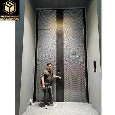 ODM Swing Alumínio Portões de jardim para pedestres Imitação de cobre Superfície de acabamento de metal Portão exterior