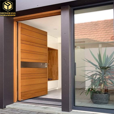 CE porta giratória com janela porta giratória residencial com janela tamanho personalizável