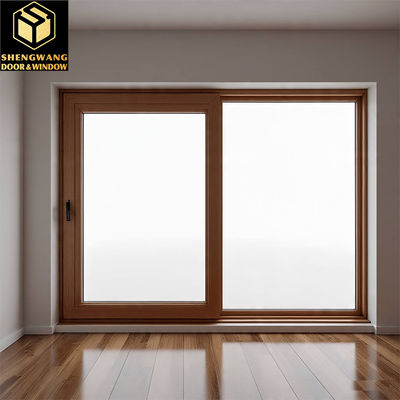 Villa Push Pull Cortina Parede Janela Transparente Alumínio Janela Estrutura Deslizante