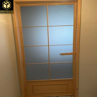 Porta de balanço em aço inoxidável resistente à corrosão para sala de estar e quarto com durabilidade