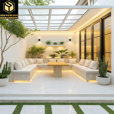 Porta deslizante de alumínio de tela deslizante porta interior de vidro de quarto residencial