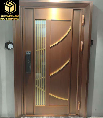 OEM & ODM Copper Garden Door Fire Rated Steel Door Proteção contra umidade